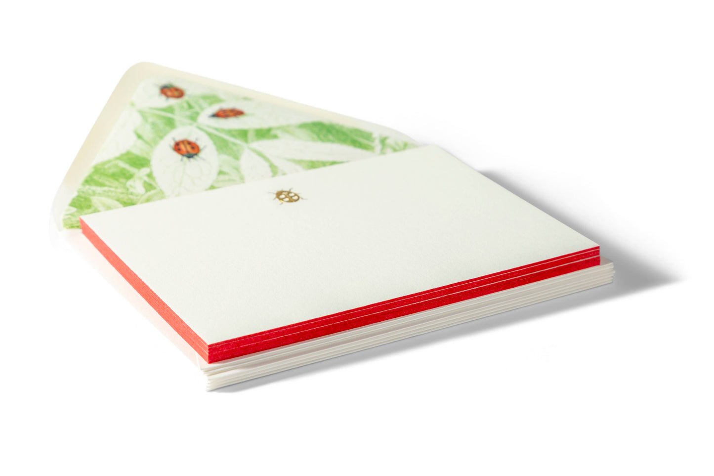 Ladybug | Fancy Pants Engraved Flat Notecards