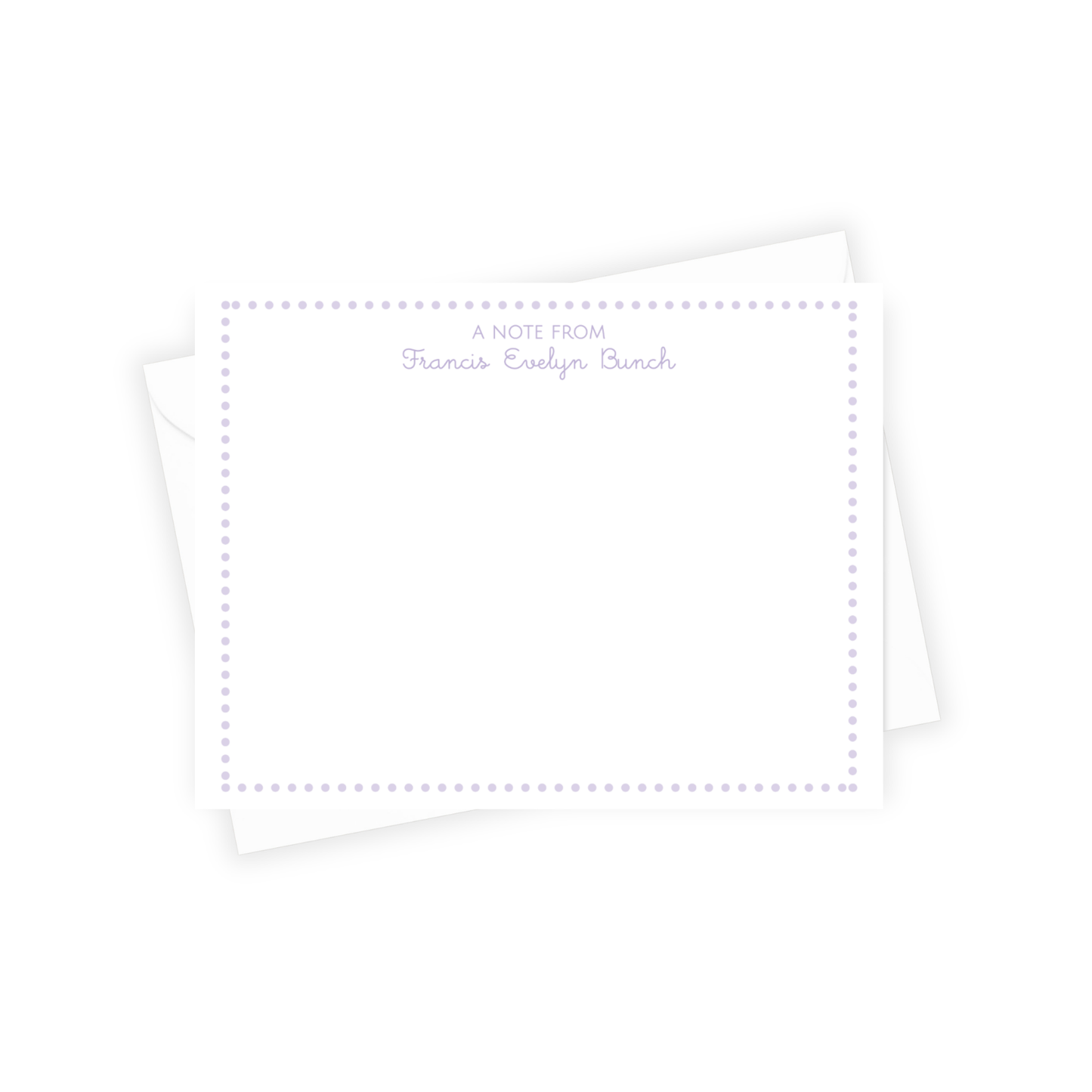 Dotted Lilac Stationery