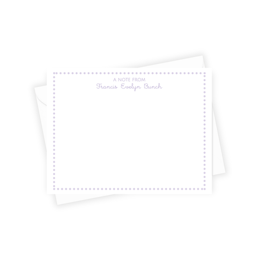Dotted Lilac Stationery