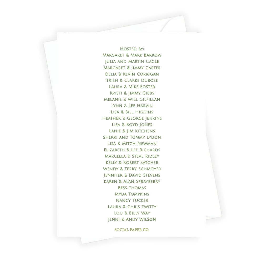 Botanical Welcome Party Invitation