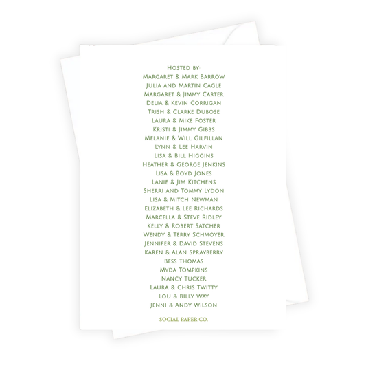 Botanical Welcome Party Invitation