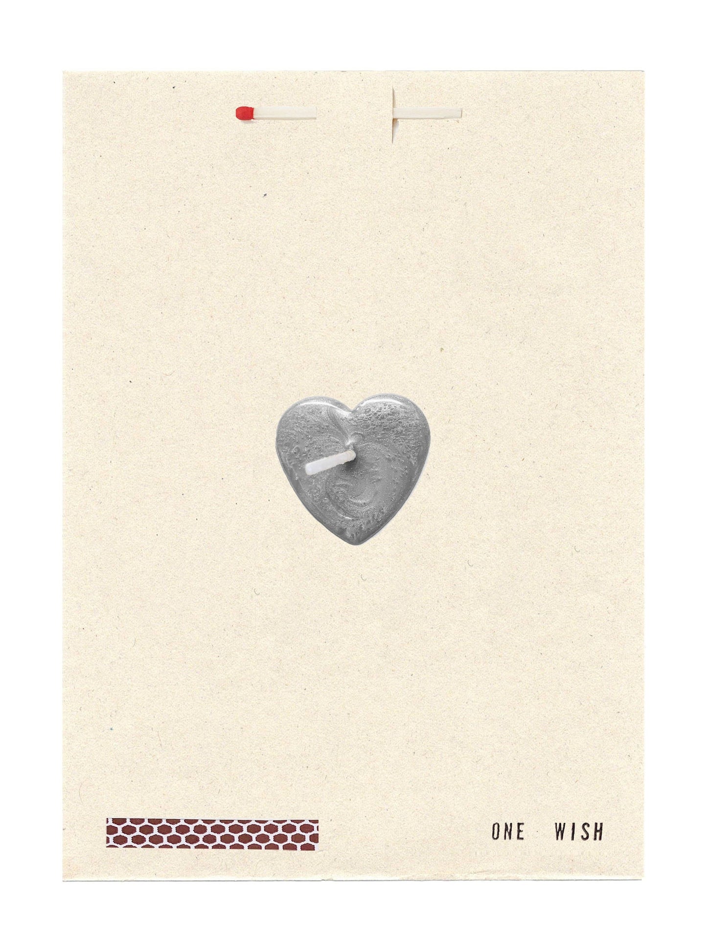 Wish Cards - Silver Heart