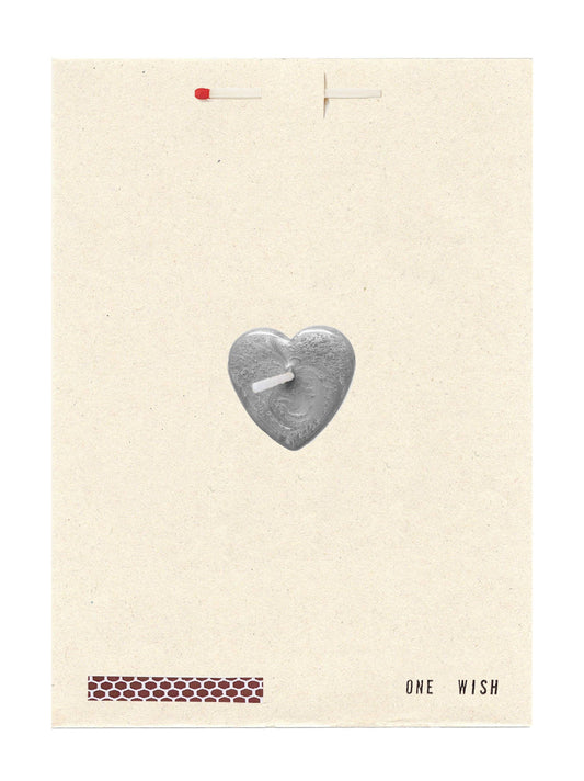 Wish Cards - Silver Heart