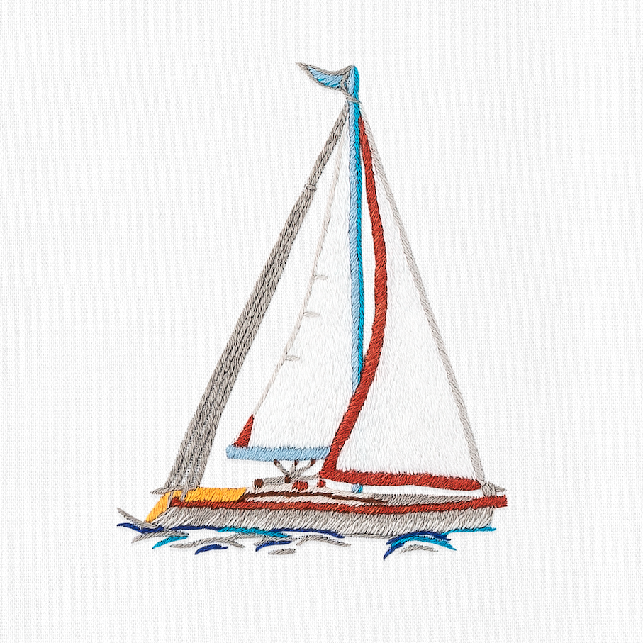 Henry Handwork - Sailboat Hand Towel