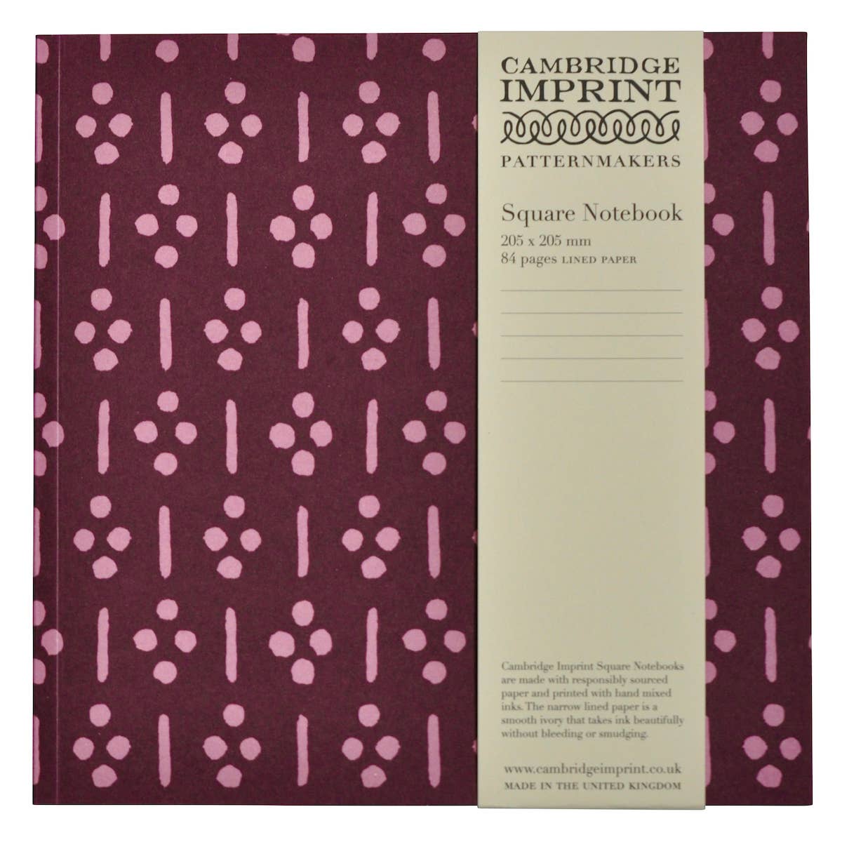 Ugizawa Damson Square Notebook