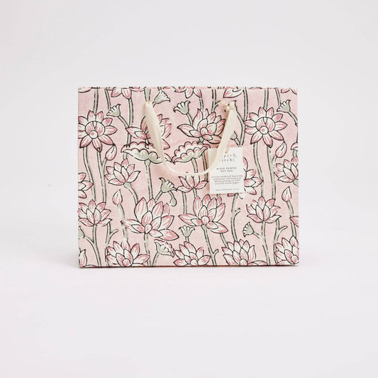 Pink Earth Medium Printed Gift Bag