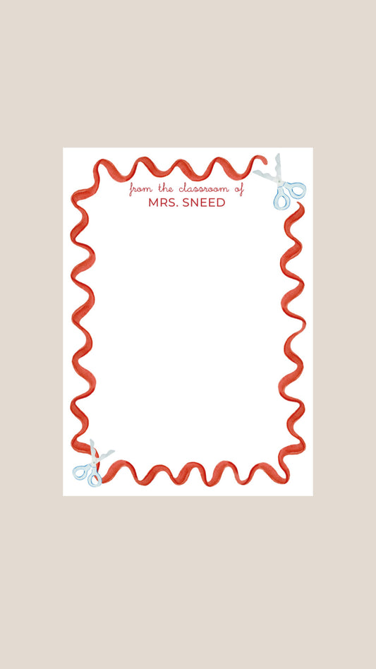 Wavy notepad