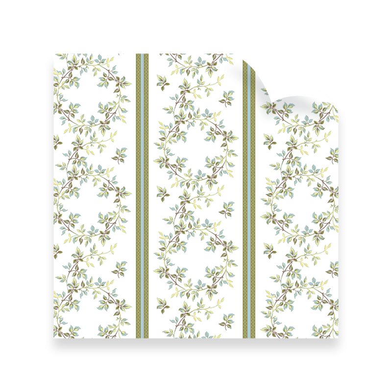 Vigne Fleuie Wreath Wrapping Paper Roll