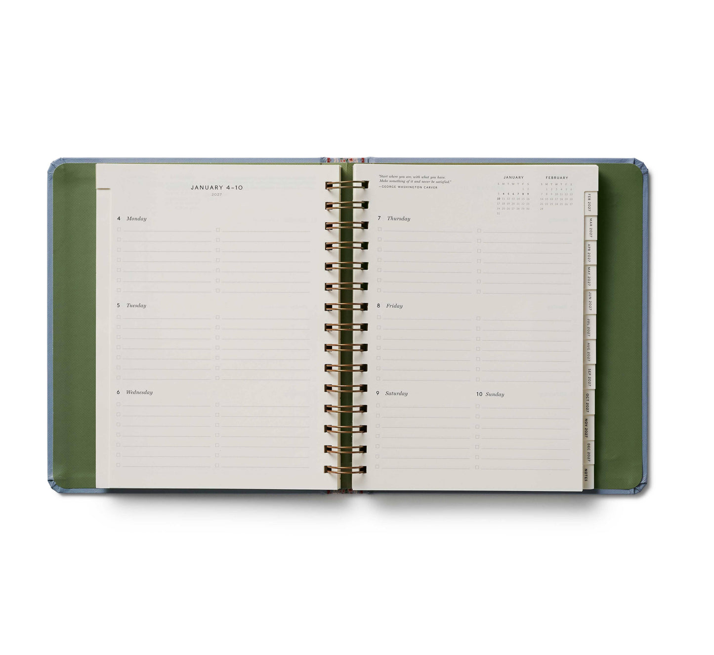Rifle Paper Co. - 2027 Paisley 17-Month Academic Covered Spiral Planner