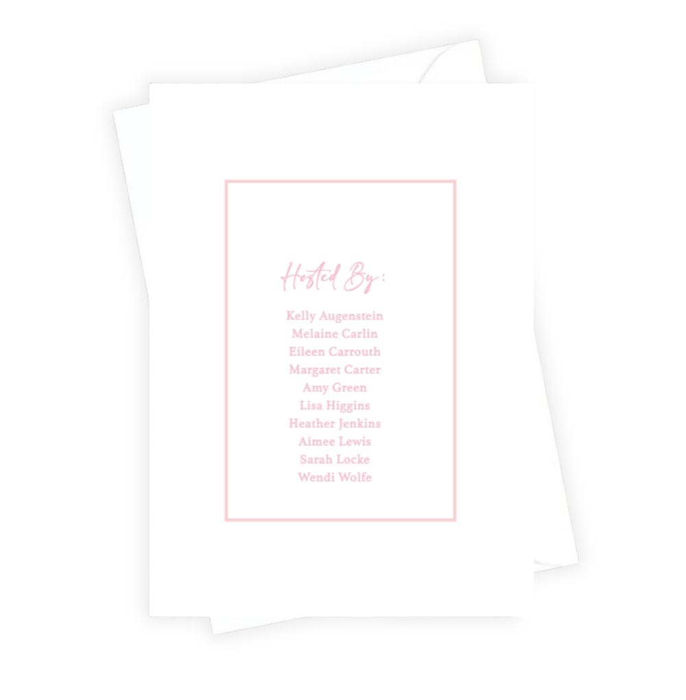 Think Pink Baby Shower Invitation