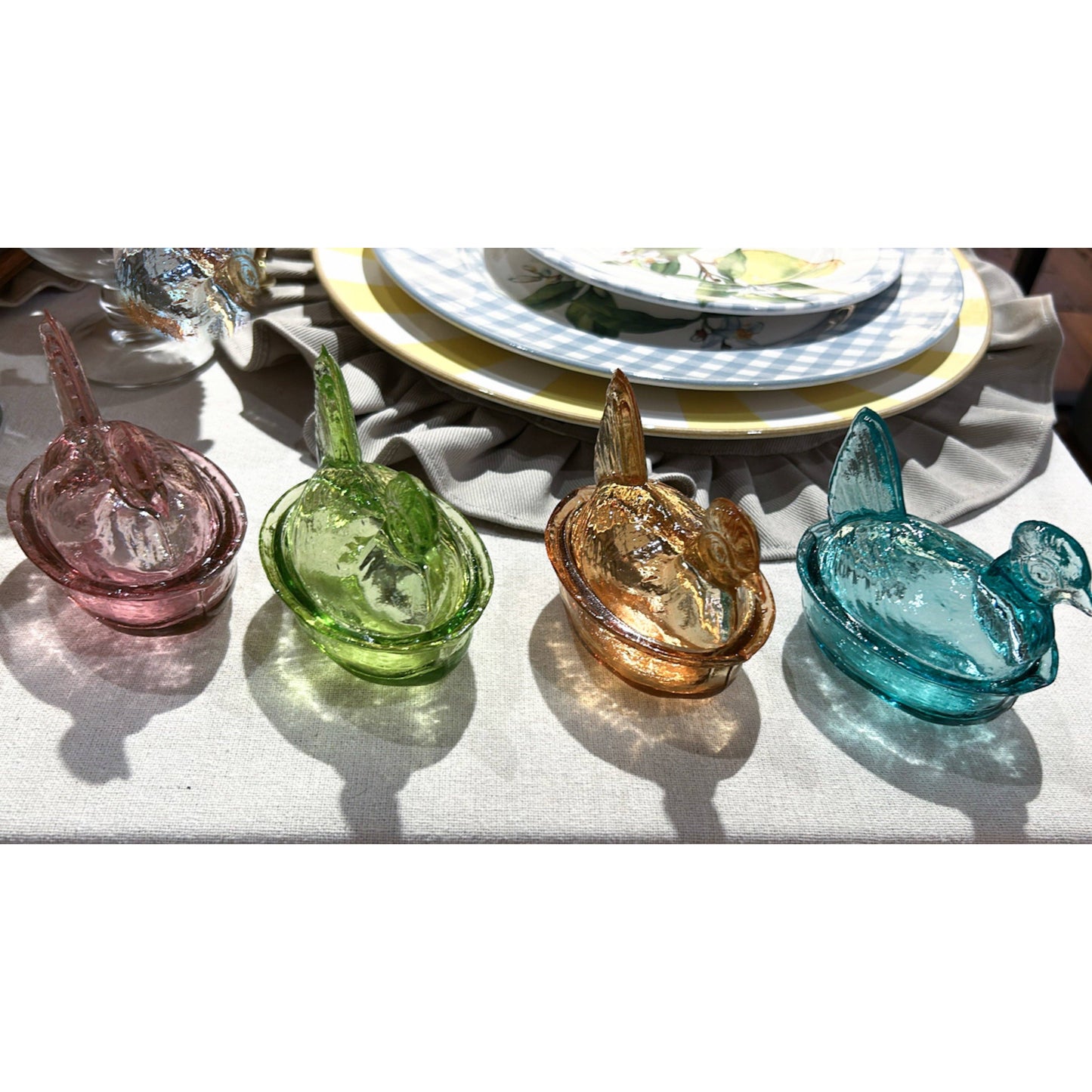 Nesting Hen Bowl - EUCALYPTUS | Hand Blown Glass