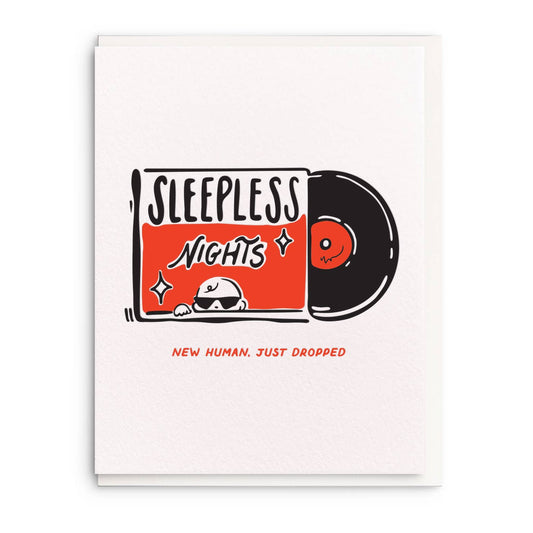 Dahlia Press - New Human, Letterpress Baby Greeting Card