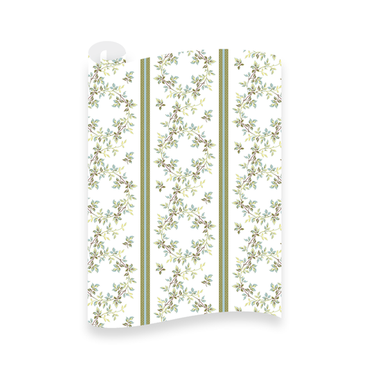 Vigne Fleuie Wreath Wrapping Paper Roll