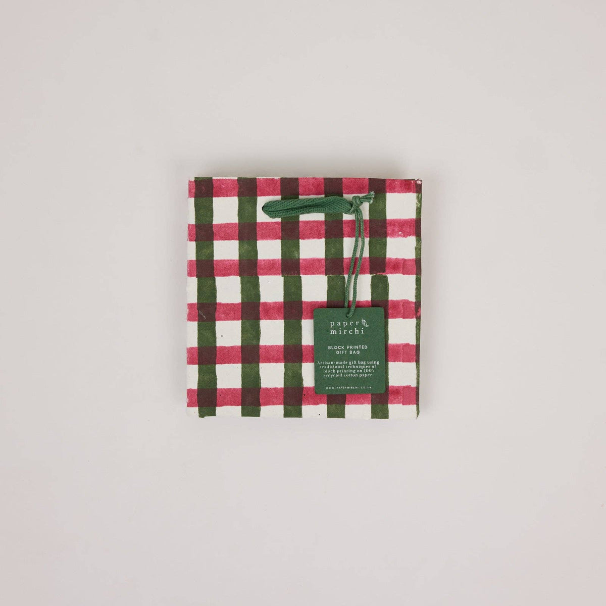 Holly Green Gift Bags - Small