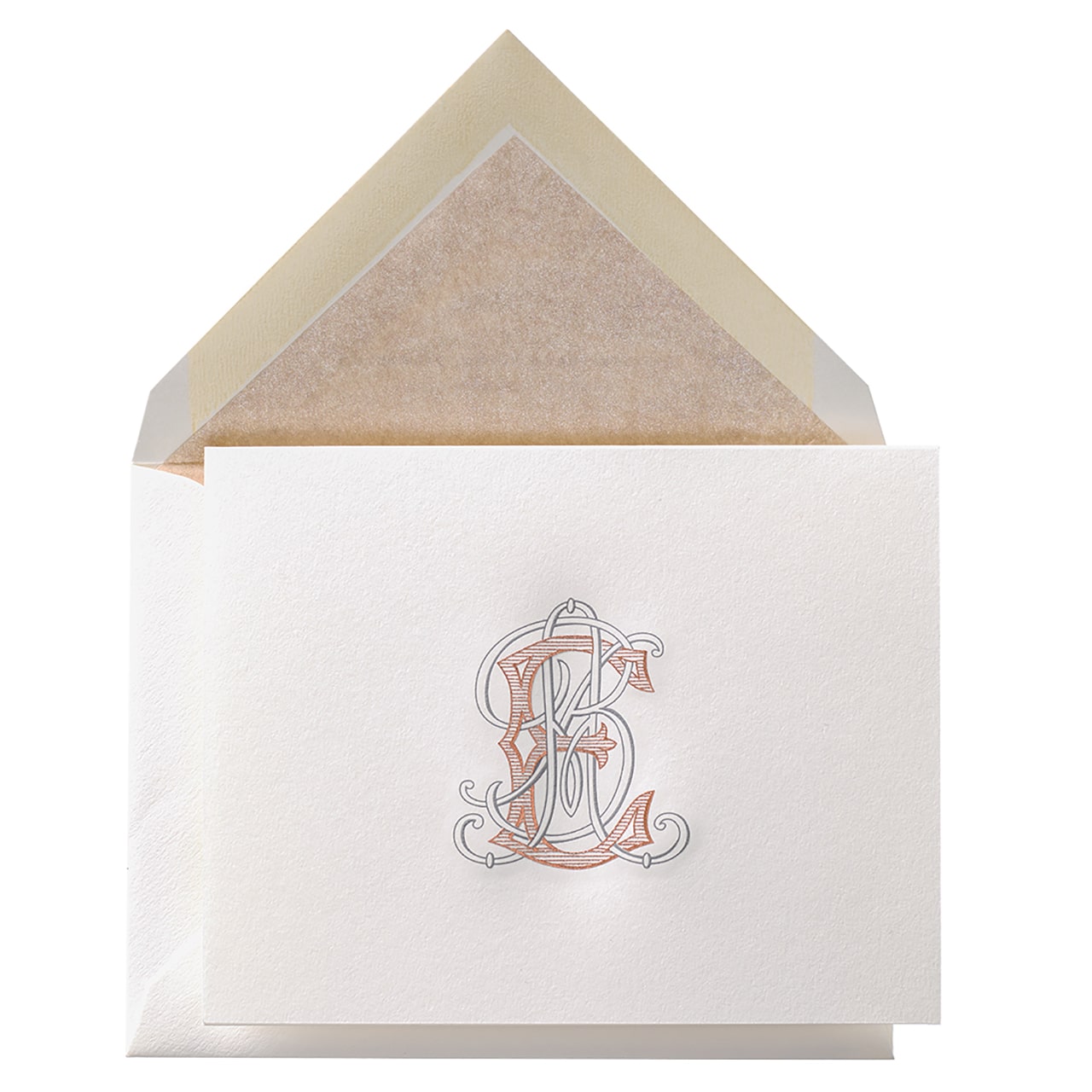 folded stationery notecard 