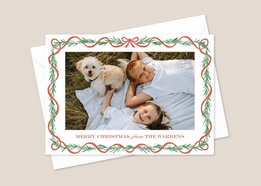 Bowed Branches Christmas Card