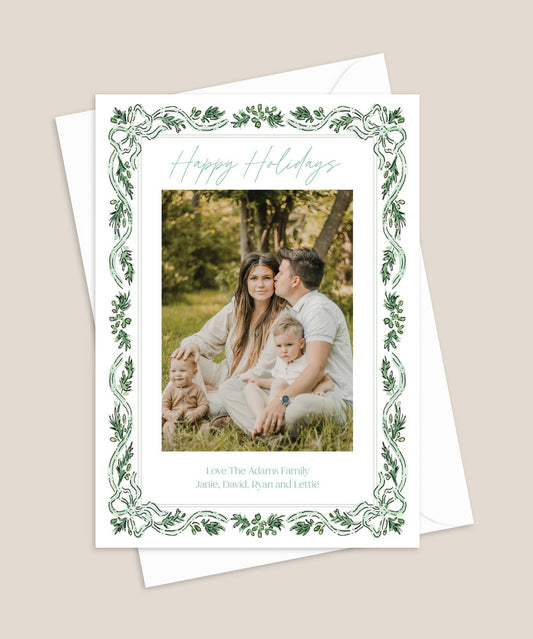 Bows & Boughs Christmas Card