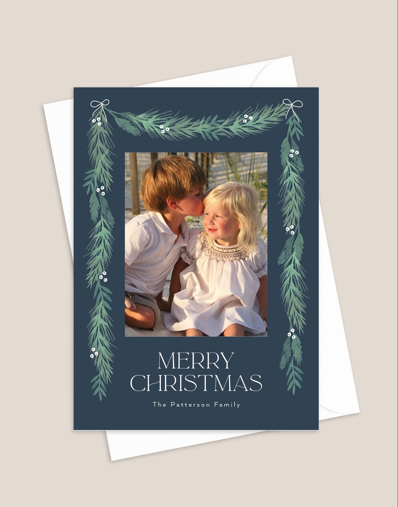 Brush Swag Christmas Card