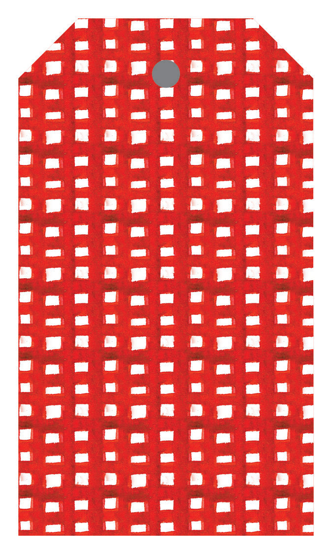 Plaid Hanging Holiday Tag