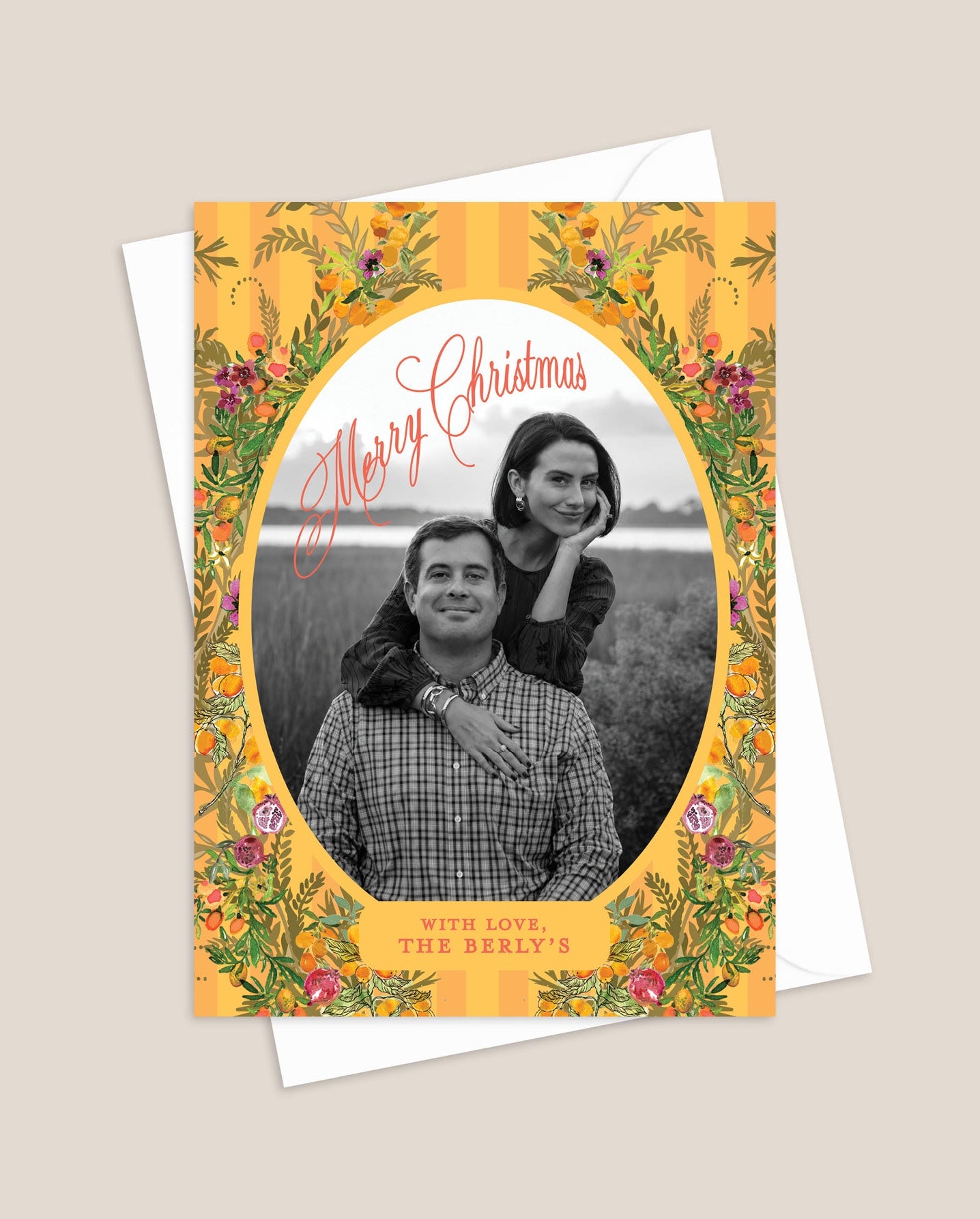 Tangerine Christmas Card
