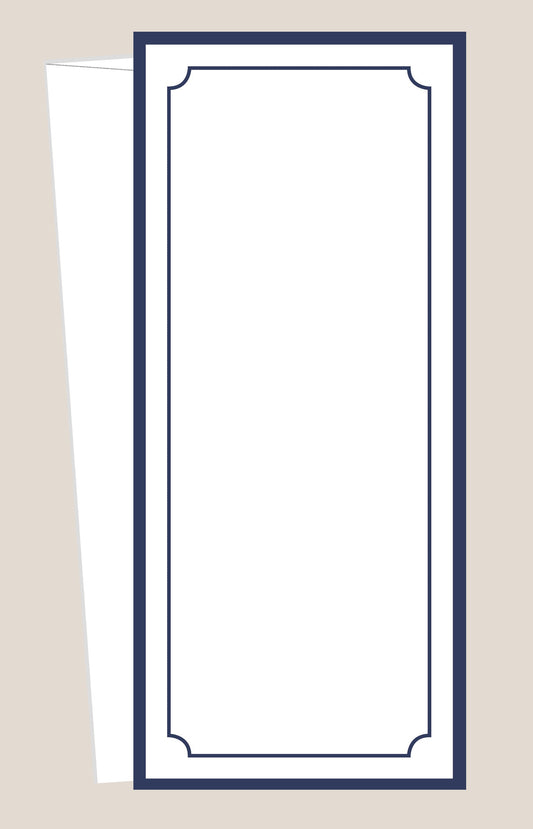 Classic Navy Tall Stationery