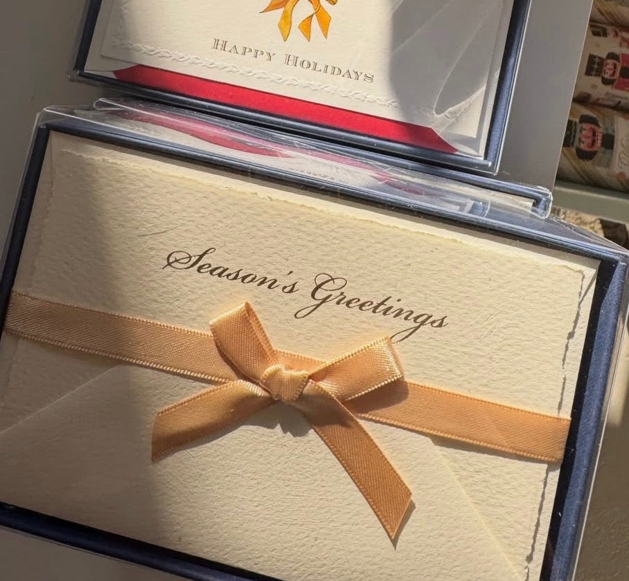 Handcrafted Seasons Greeting Holiday Stationery