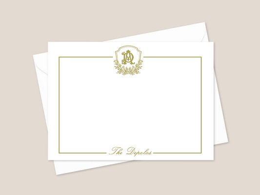 Crest and Name Stationery