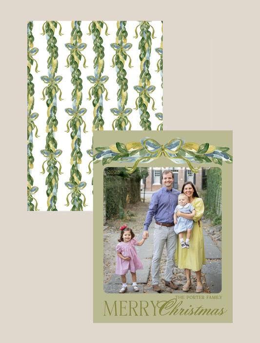Watercolor Bow Garland Top