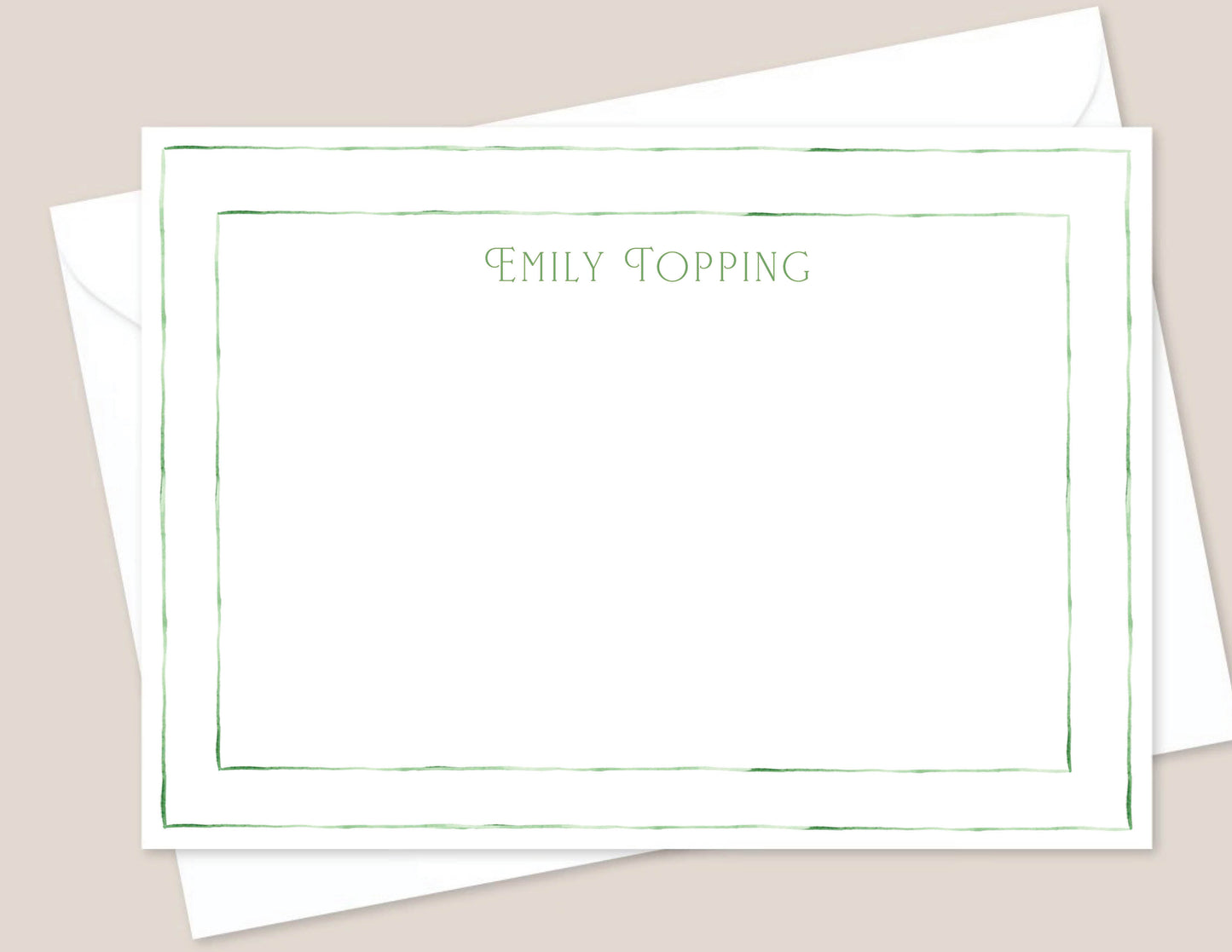 Emily Double Border Stationery