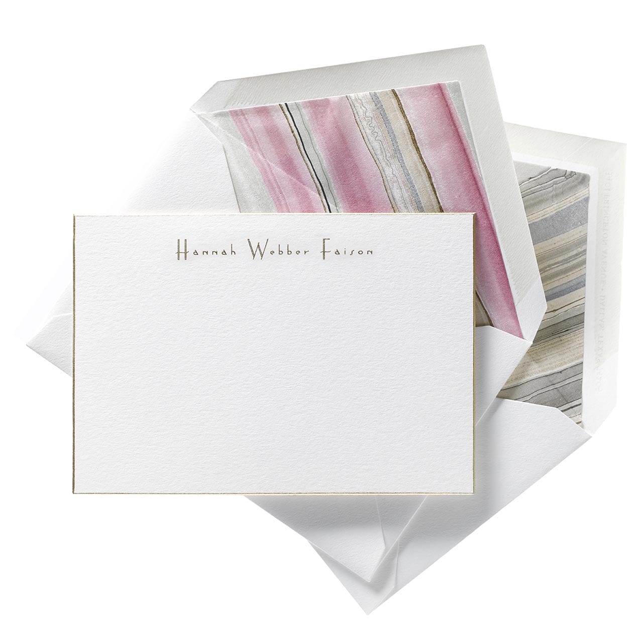 Marbled staionery  and envelope liner