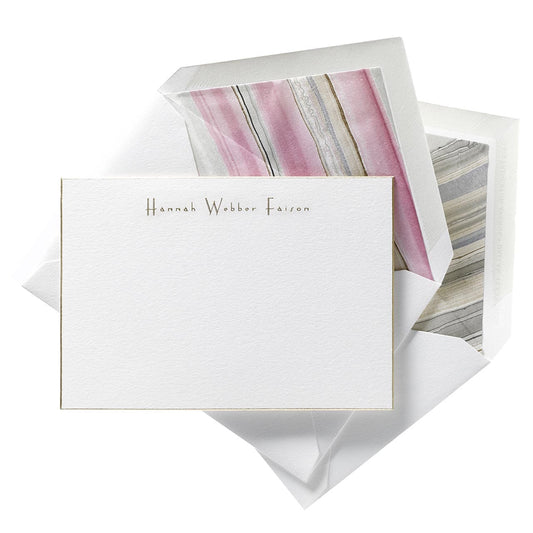 Marbled staionery  and envelope liner