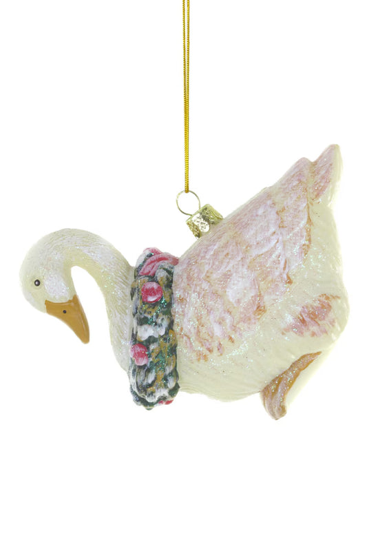 Cottage Goose Ornament