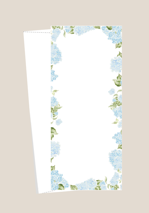 Hydrangea Tall Stationery