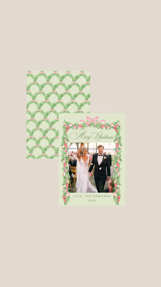 Pink Bow Garland