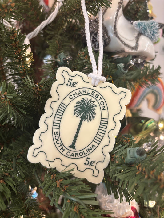 Charleston or Sullivan's Postage Stamp Ornament