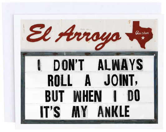 El Arroyo sign notecards 