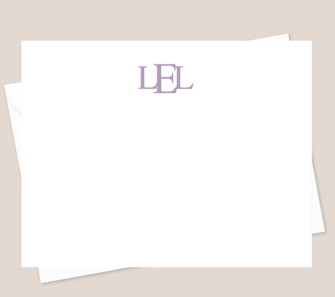 LEL Initials Stationery