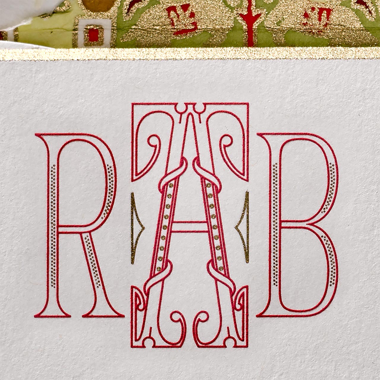 fun monogram stationery