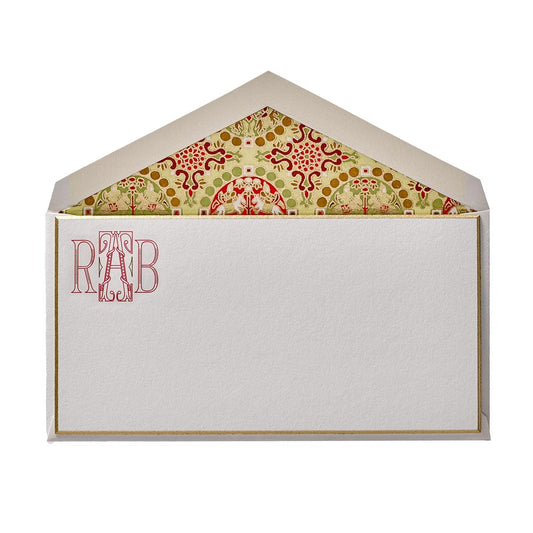 monogram notecards