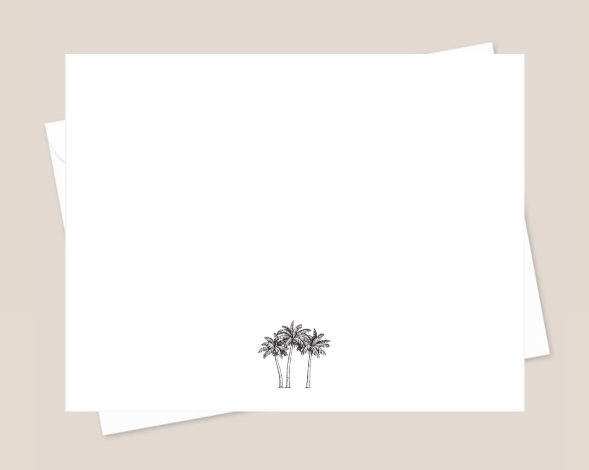 Palm Tree Cluster Stationery