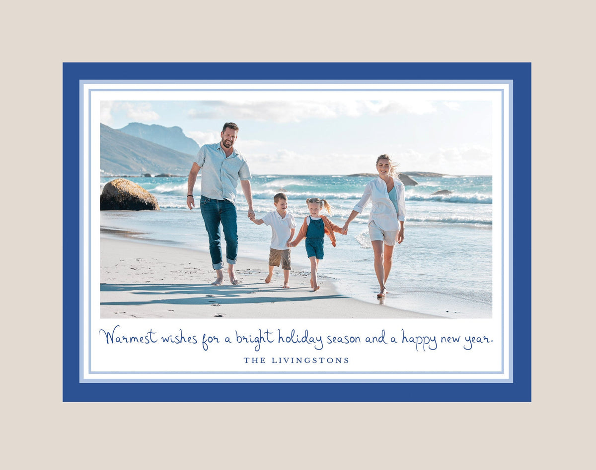 Regal Border Holiday Photo Card