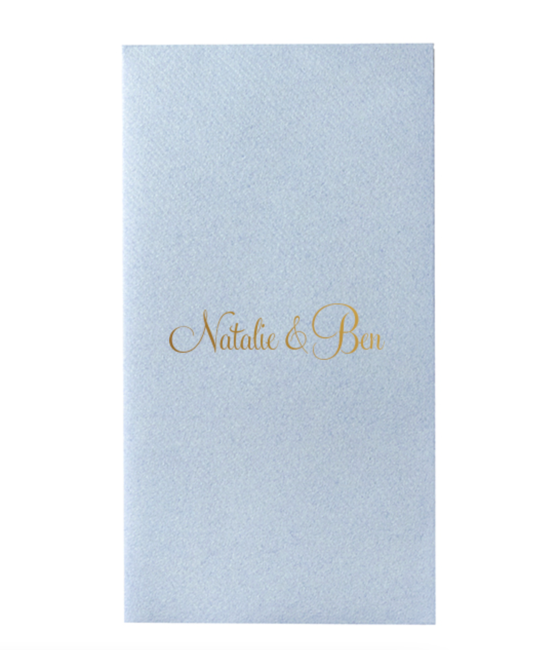 Blue and Gold Custom Guest Towels