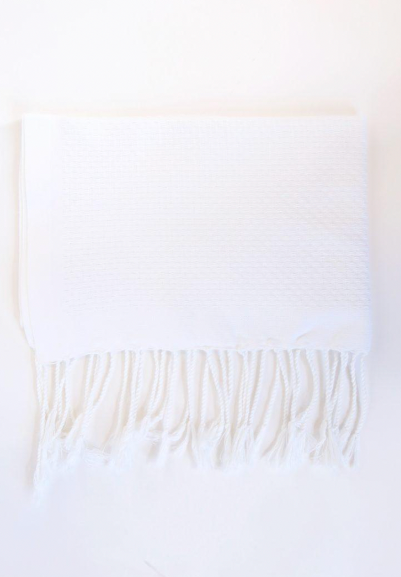 Solid White Guest Towel