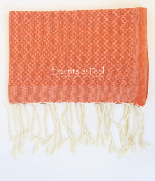 Bright Orange Guest Towel