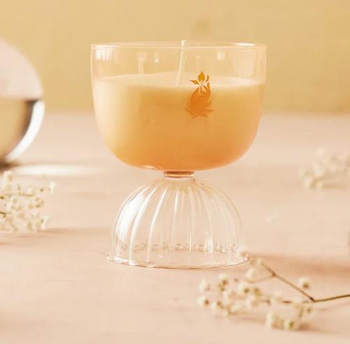 Rewined Coupe Rose' Candle