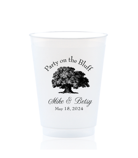 Oak Name & Date Wedding Cup