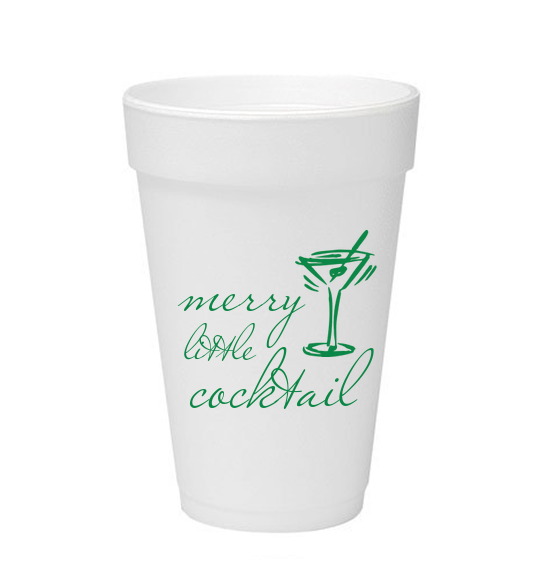 Merry Little Cocktail Custom Cups