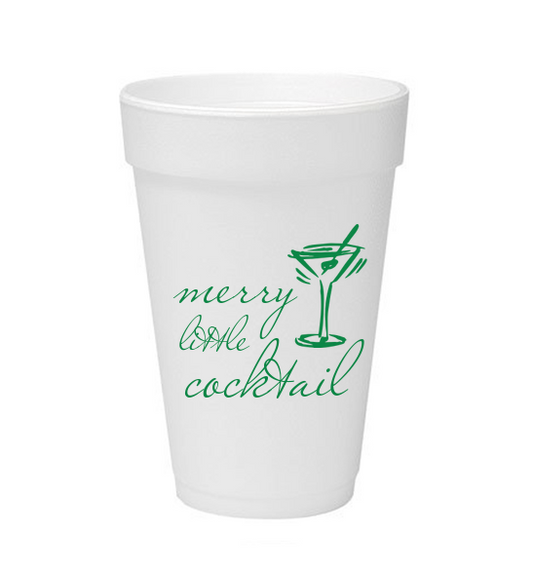 Merry Little Cocktail Custom Cups