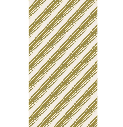 Gold Peppermint Stripe Guest Napkin -  Pack of 16