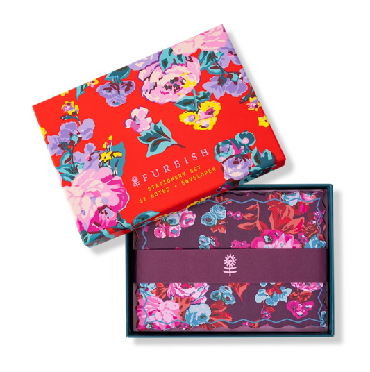 Stationery Set of 12 - Bold Floral